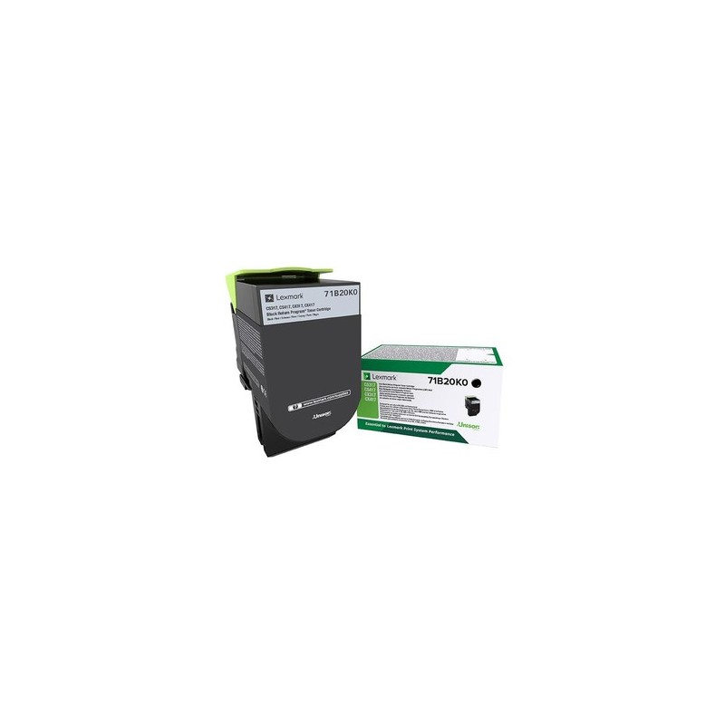 Lexmark 71B20K0 cartuccia toner 1 pz Originale Nero