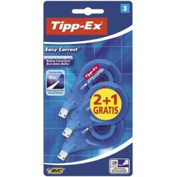 TIPP -ex facile corretto 2+1 pacco di 3 nastri correttivi 42 mm x 12