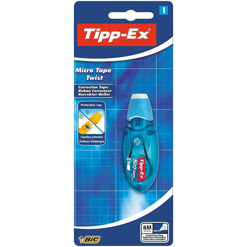 TUPP -EX Micro Tape Twist Nastro correttivo 5mm x 8m - Testa rotante