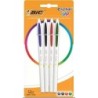 Bic Cristal Up Pacco di boligrafi a 4 palline - punta rotonda da 12