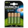 Duracell 4xAA 2400mAh Batteria ricaricabile Stilo AA