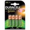 Duracell 4 LR06 1300mAh Batteria ricaricabile Nichel-Metallo Idruro