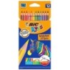 Bic Kids Evolution Stripes Box di 12 penchi di colori supportati - Pr