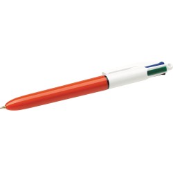 BIC 4 Colori Boligrafo sottile originale di sfera retrattile - punta