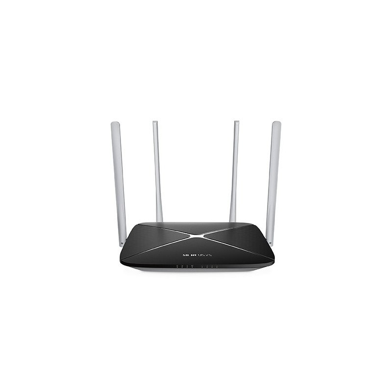 Mercusys Wireless Router AC1200 Dual Band - 5 porte - 10/100 Mbps - 4