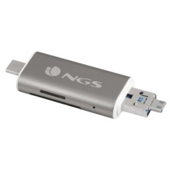 NGS ALLYREADER lettore di schede USB/Micro-USB Grigio Bianco