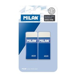 MILAN 4020 Pacchetto di 2 gomma rettangolare - panini pane - gomma si