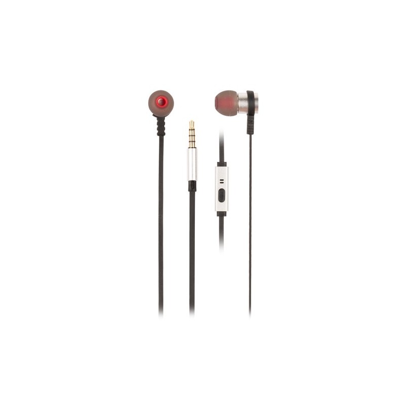 NGS Cross Rally Auricolare Cablato In-ear Musica e Chiamate Argento