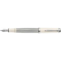 Pelikan 815529 penna stilografica Souver&Atilde;&fnof;&Acirc;&curren;n 405, bianco-argento