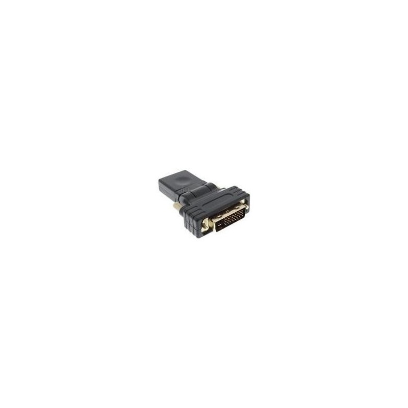 Adattatore HDMI-DVI - presa HDMI su spina DVI - angolo flessibile - 4