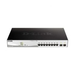 D-link switch semigestionabile 8 gigabit poe 65w + 2 porte combinate