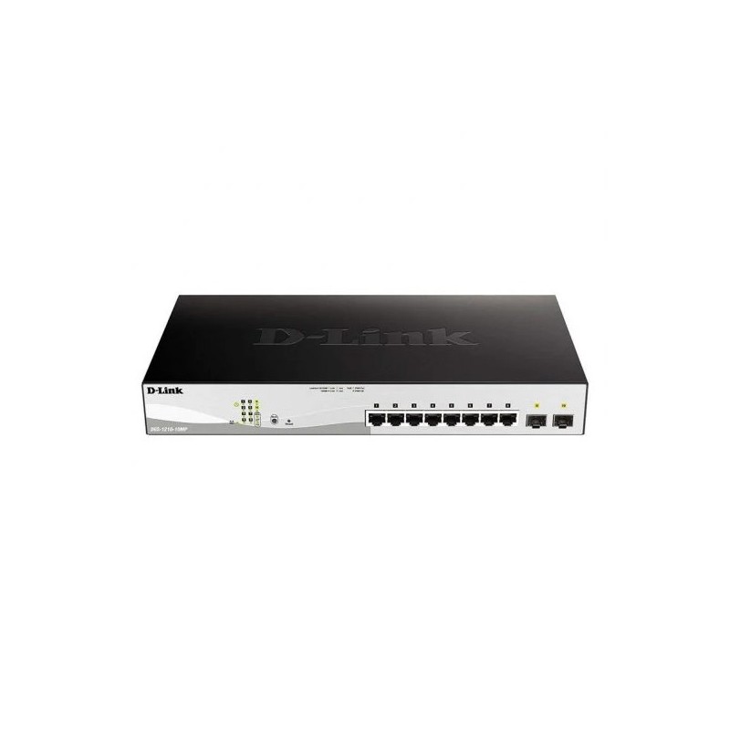 D-link switch semigestionabile 8 gigabit poe 65w + 2 porte combinate