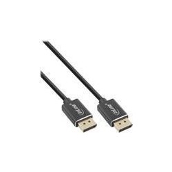 Cavo DisplayPort 1.4 Slim - 8K4K - nero - contatti placcati oro - 1m