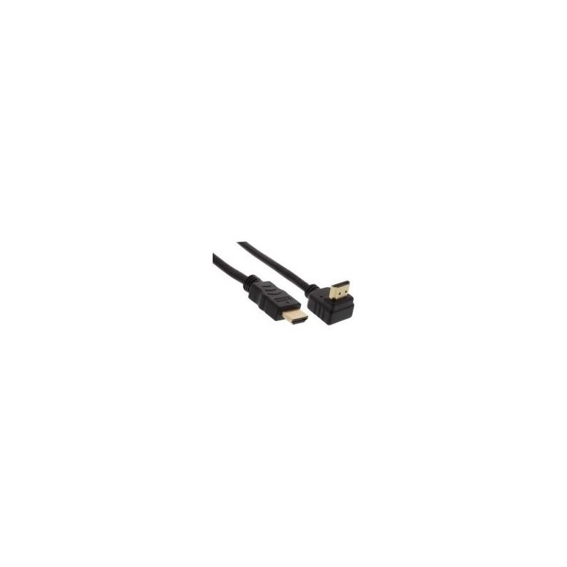 Cavo HDMI HS - angolato - con connettore Eth. - ST - ST - zincato con