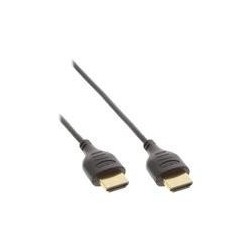 Cavo HDMI Superslim da A ad A - HS con Eth. - Premium - nero - oro - 