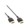 Cavo HDMI Superslim da A ad A - HS con Eth. - Premium - nero - oro - 