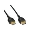 Cavo HDMI Superslim da A ad A - HS con Eth. - Premium - nero - oro - 