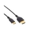 Cavo HDMI Superslim da A a C - HS con Eth. - Premium - nero - oro - 1