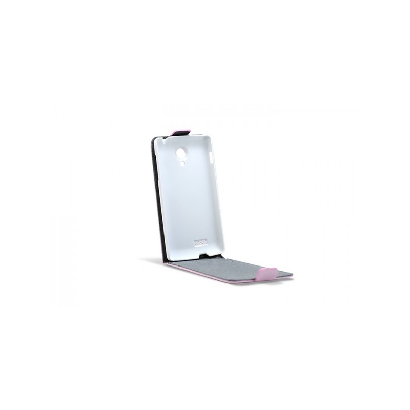 3GO DROXIO B45 Fondo Flip Vertical Cover in pelle rosa