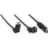 Cavo HDMI-HS con. Et. - ST-ST - conn. - nero - flessibile. gomito. - 