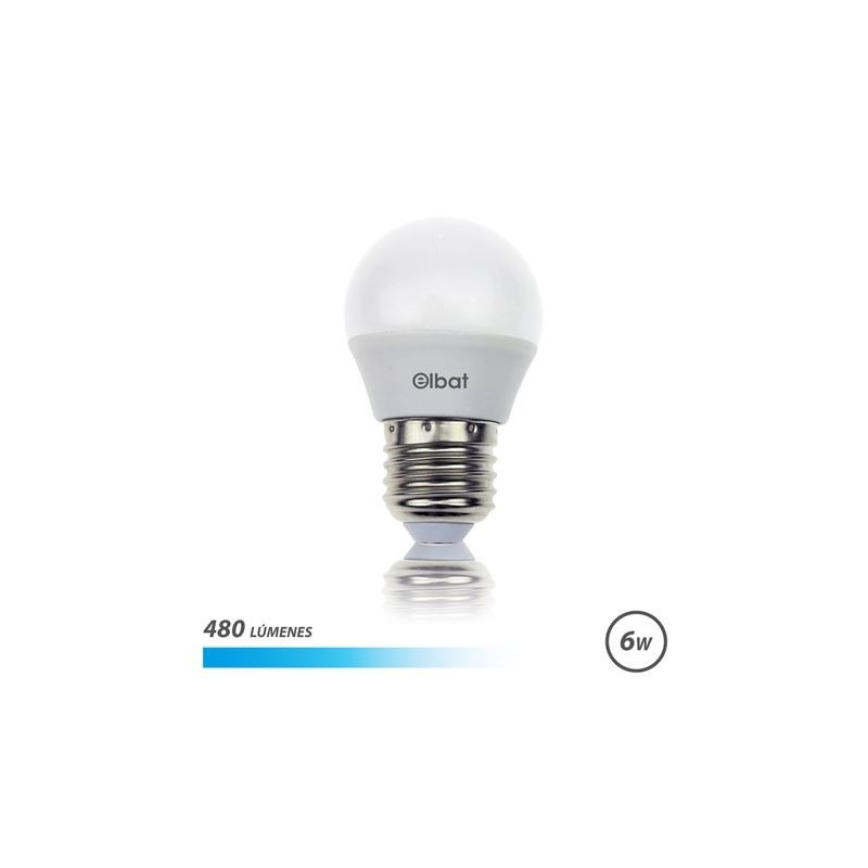 Bulb LED Elbat G45 6W E27 480LM - 6500K Fria Light