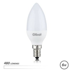 Bulb LED Elbat C37 6W E14 480LM - 4000K Luce bianca