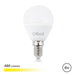 Bulb LED ELBAT G45 6W E14 480LM - Luce di queal 3000k