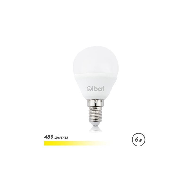 Bulb LED ELBAT G45 6W E14 480LM - Luce di queal 3000k