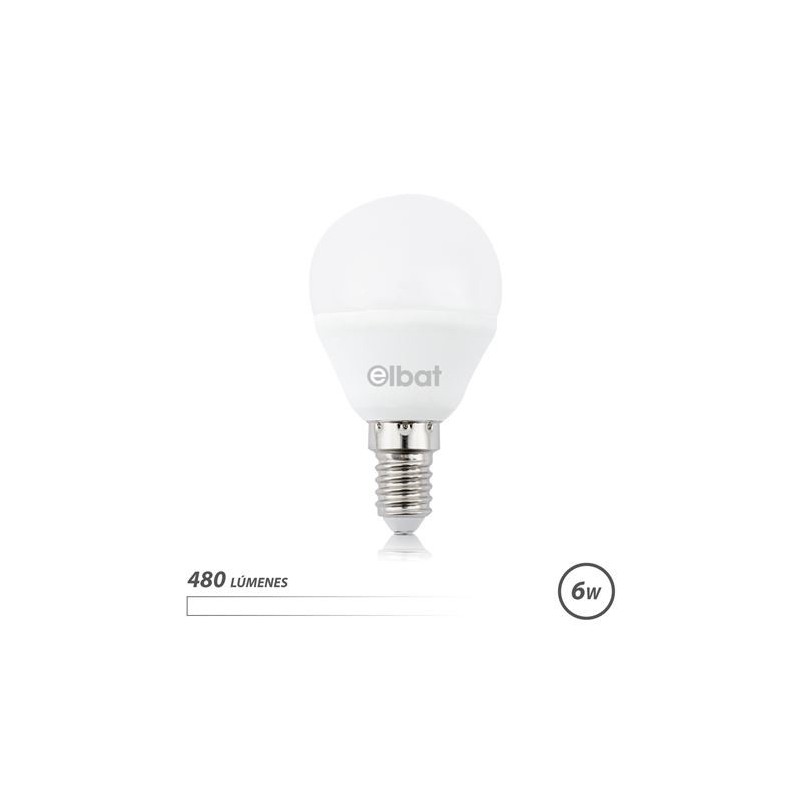 Bulb LED ELBAT G45 6W E14 480LM - 4000K BLANCA