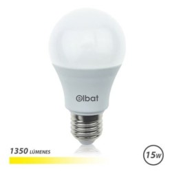 Bulbo LED ELBAT A60 15W E27 1350LM - 3000K Luce di queal