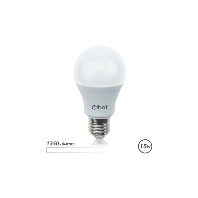 Bulbo LED ELBAT A60 15W E27 1350LM - Luce bianca da 4000k