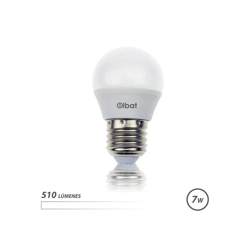 Bulb LED ELBAT G45 7W E27 510LM - 4000K BLANCA