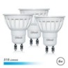 Pacchetto Elbat di 3 lampadine LED GU10 6W 510LM - 6500K Luce fredda