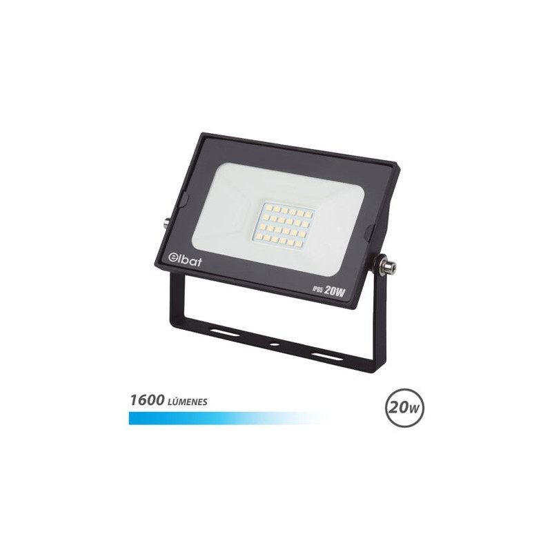 Elbat LED Focus Suer Seri Slim 20W 1600LM - 6500K Fria Light - Apto p