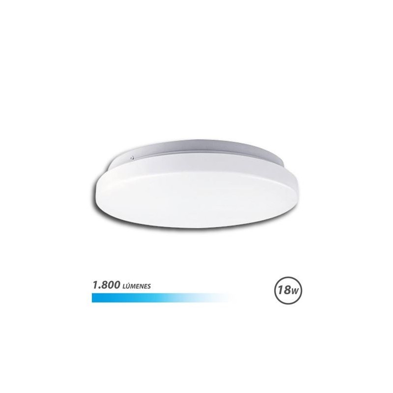 Elbat applicare round di tetto a LED 18W 1800lm - 6500k Fria Light -