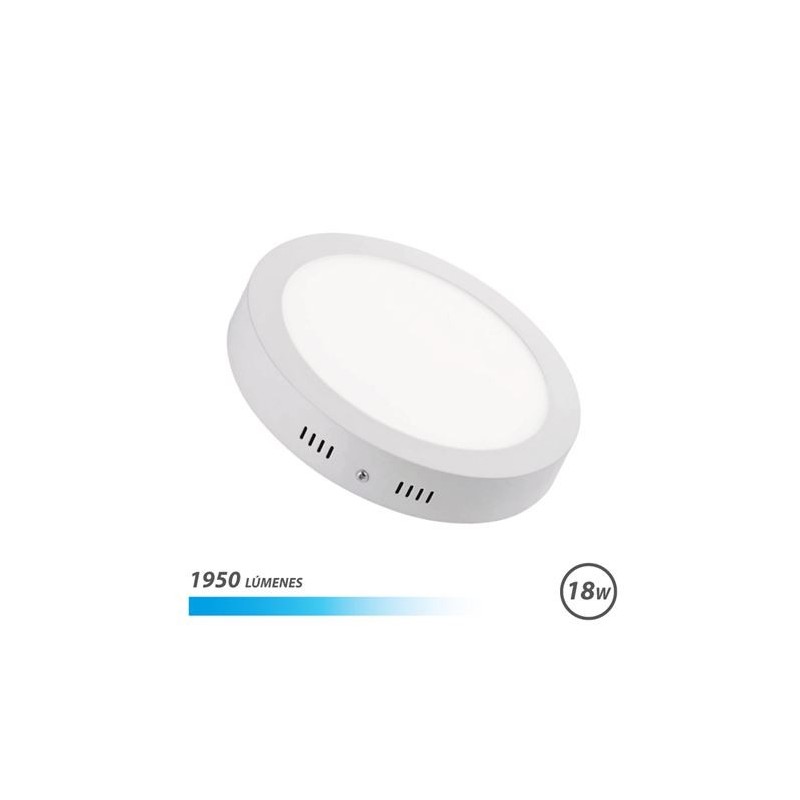 Elbat Downlight Wall 18W 1950lm - Forma circolare 225mm - 6500K Luce