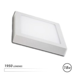 Elbat Downlight Wall 18W 1950lm - Form quadrato 225mm - 4000k Luce bi