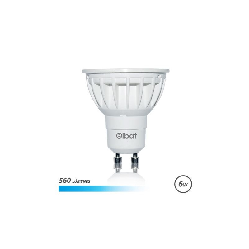 Bulb LED ELBAT GU10 6W 560LM - 6500K Fria Luz