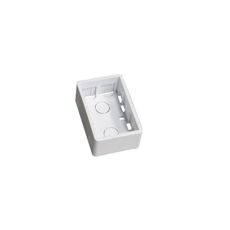 Surface mount box 1Â½ module - FUGA FIT white - Warranty 300M