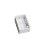 Surface mount box 1Â½ module - FUGA FIT white - Warranty 300M