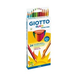 Giotto Elios Giant legno gigante pacchetto libero di 24 colori triang