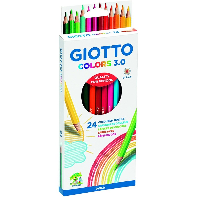 Giotto Colors 30 Pacchetto di penne esagonali a 24 colorate - Mina 3