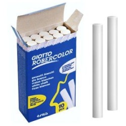 Giotto Robercolor Pack di 10 tiza rotonde bianche - dermatologicament