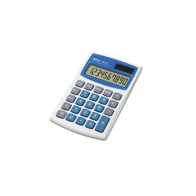 Calcolatrice tascabile Ibico 082x - tasti grandi - compatto - LCD di