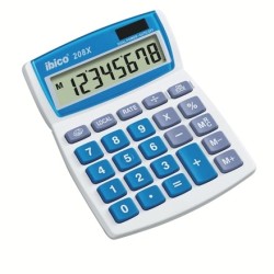 Calcolatore desktop Ibico 208x - tasti grandi - LCD a 8 -digit - Funz