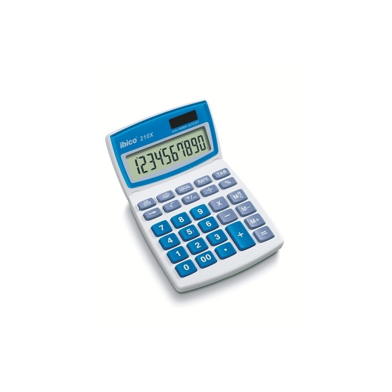 Calcolatrice Dumsa Ibico 210x - tasti grandi - LCD a 10 cifre - scher