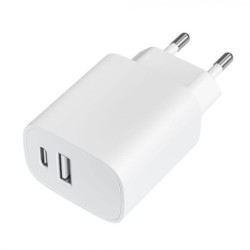 Caricatore universale LeooTec Carico rapido 1xusb-C PD + 1x USB-A 20W