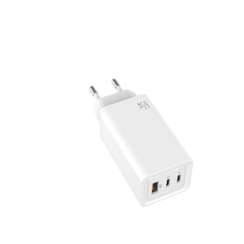 Caricatore universale LeooTec Gan rapido GAN 2 USB-C PD + 1 USB-A 65W