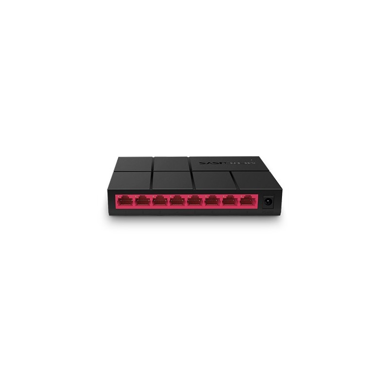 Mercusys Switch 8 Gigobit Ports RJ45 10/100/1000 MBPS - Design compat