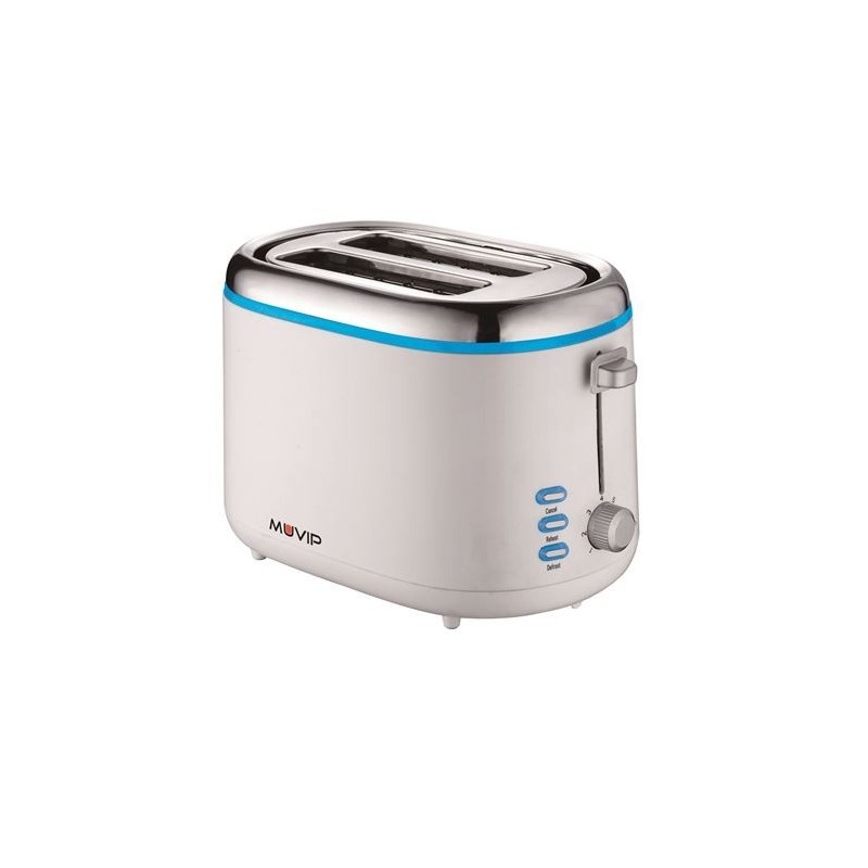 Muvip Design Pan Tastor 850W - Capacità per 2 fette - 7 livelli tost